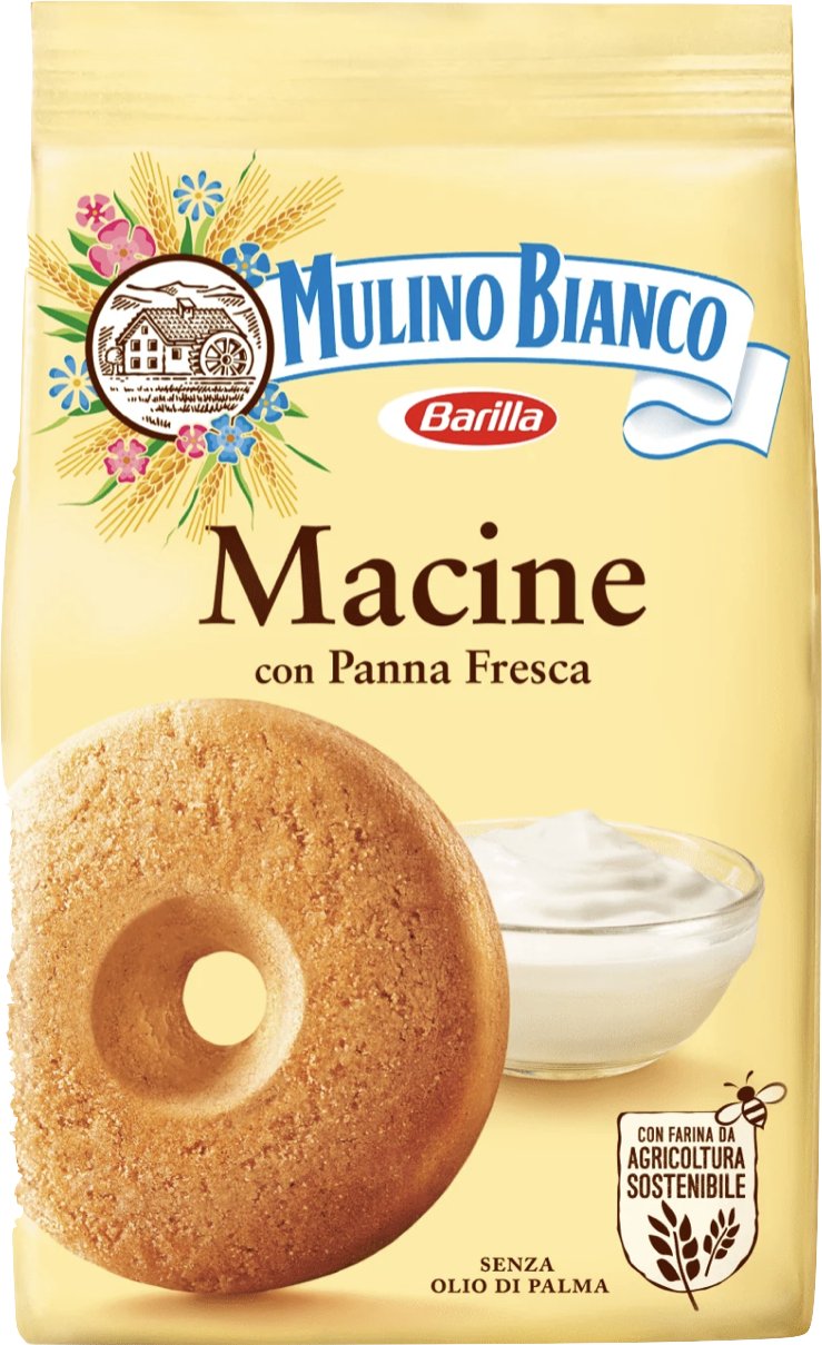 Mulino Bianco Ciastka kruche Macine z bitą śmietaną 350g -