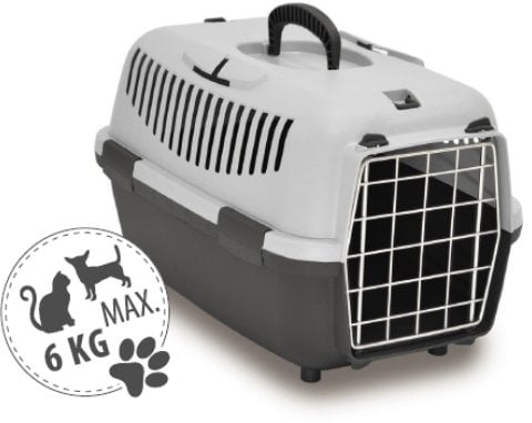 PETMAX Transporter NOMADE 1 METAL Szary 48x32x32