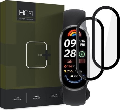 Hofi SZKŁO HYBRYDOWE HOFI HYBRID PRO+ 2-PACK XIAOMI SMART BAND 9 / 9 NFC BLACK