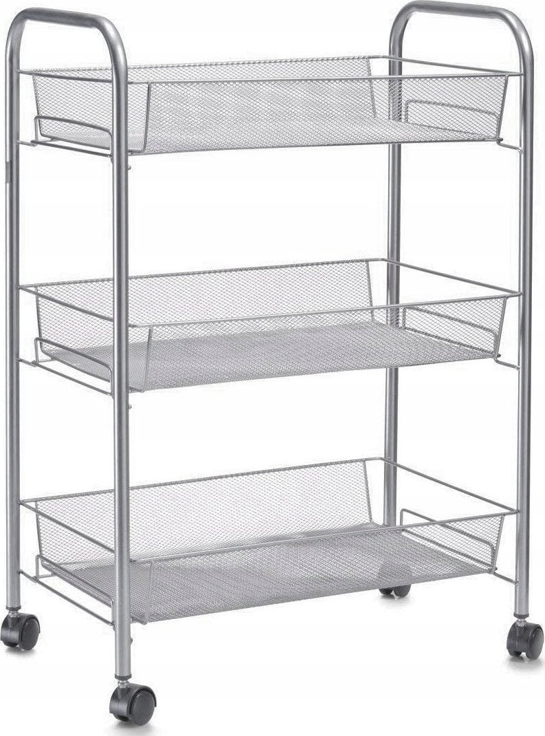 Zeller Wózek łazienkowy, regał na przybory - 3 poziomy, chrom, ZELLER