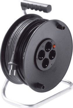 Bachmann BACHMANN Zwijacz AC230V 4-kanałowy Schuko, 50m, 50m, 50m