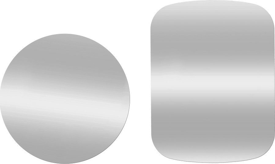 Blaszki do Uchwytu Magnetycznego Blaszka 2x Metalowe Nakładki srebrne