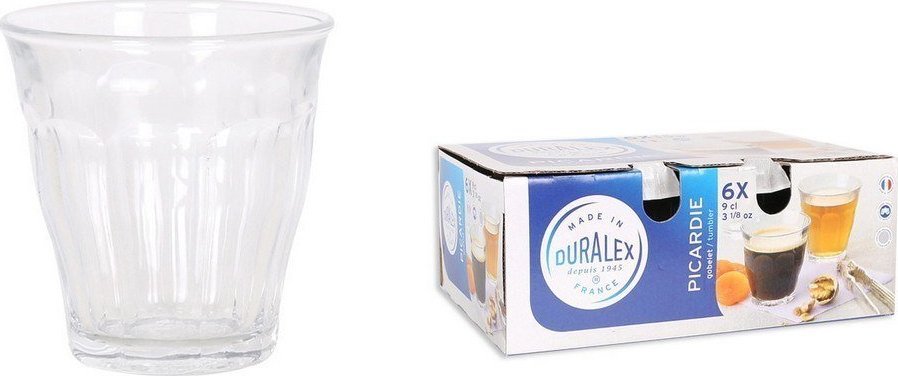 Duralex Zestaw kieliszków Duralex Picardie Szkło 6 Sztuk (90 cc)