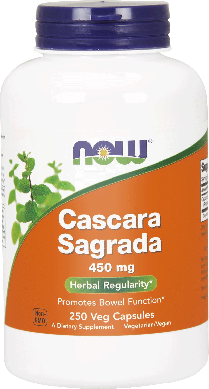 NOW Cascara Sagrada 450mg 250 kapsułek