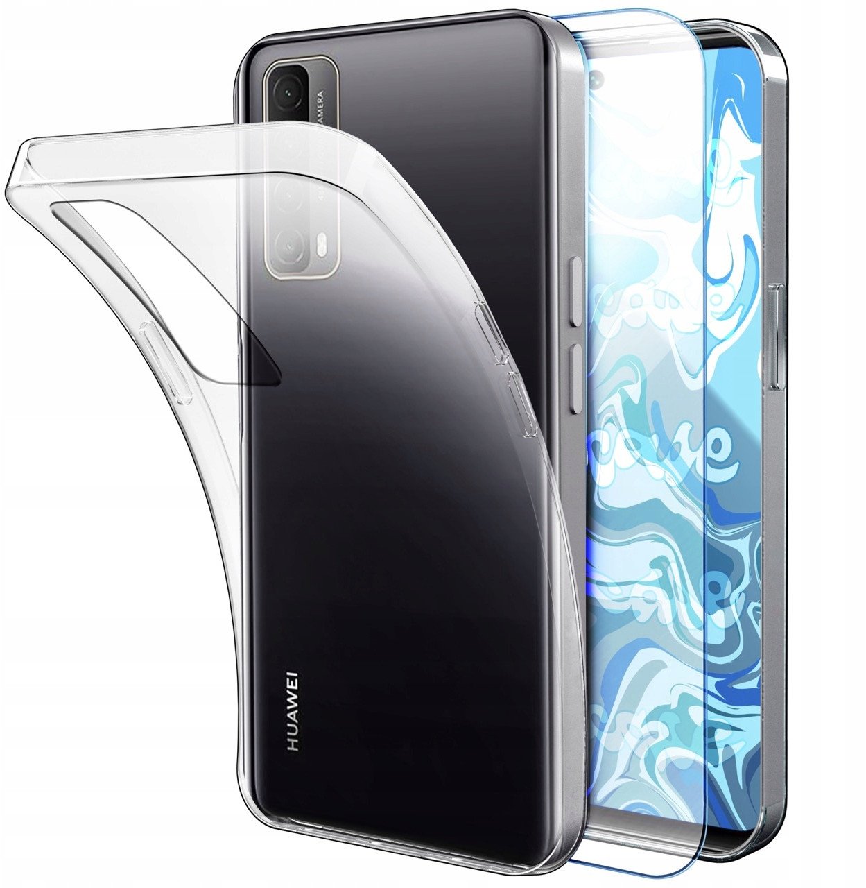Etui Do Huawei P Smart (Przezroczyste, Silikonowe, Obudowa, Plecki) Szkło