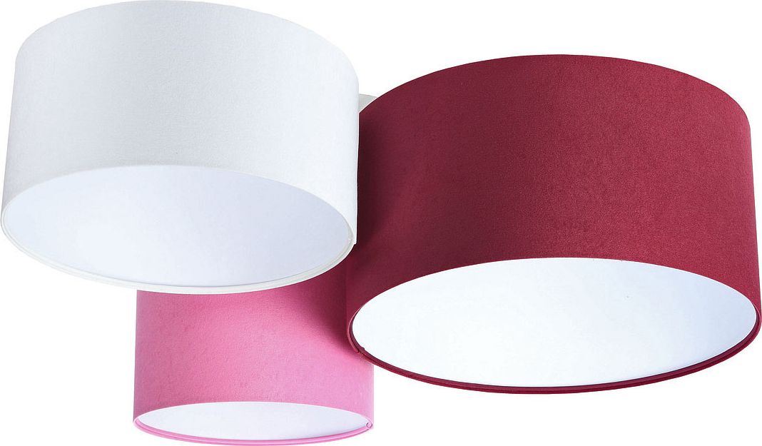 Lampa sufitowa Lumes Kolorowa plafoniada z białym wnętrzem abażura - EXX55-Oskel