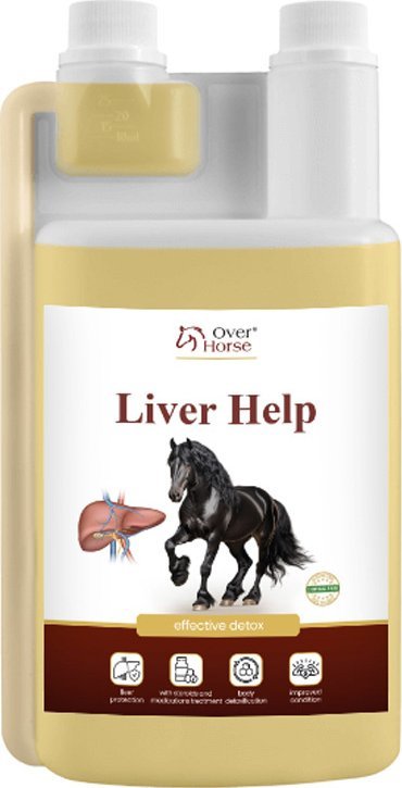 Over Horse Liver Help Preparat na wsparcie wątroby dla koni 1 l