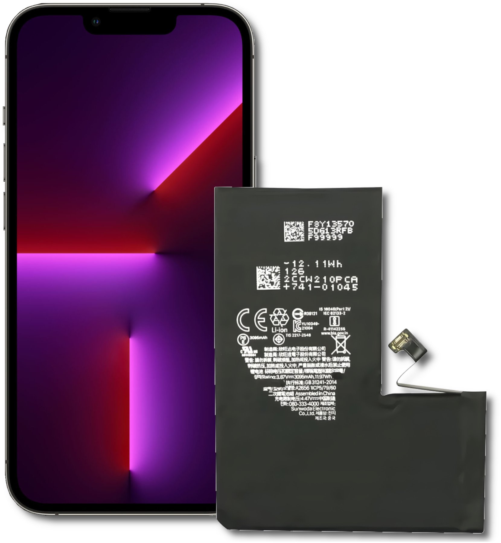 Bateria Mobilepart Bateria do iPhone 13 Pro Nowy akumulator 3095 mAh