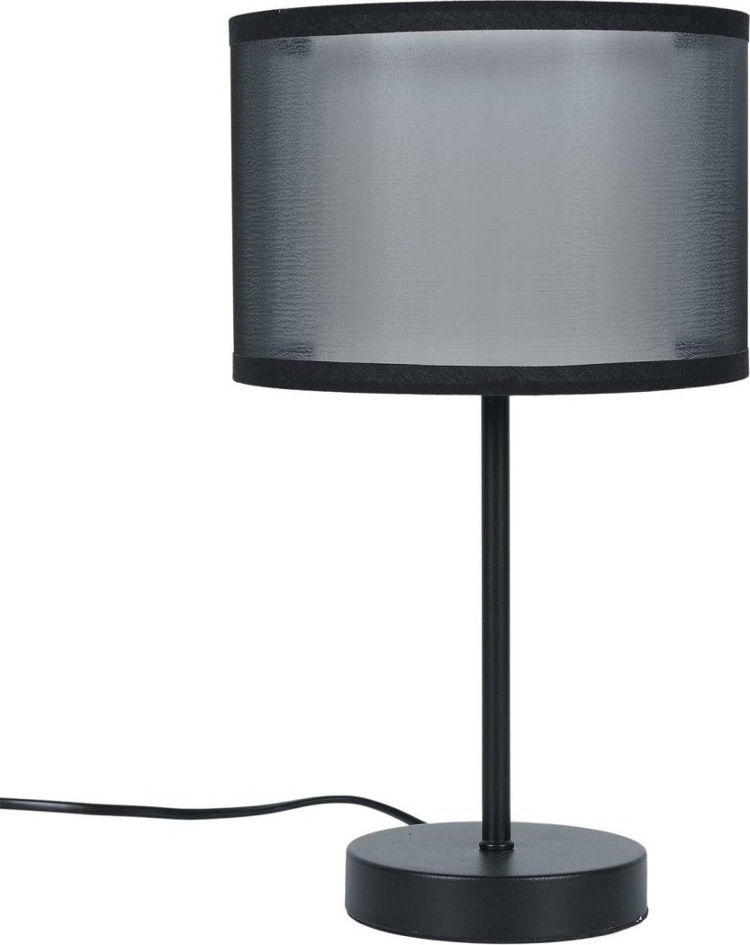 Lampa stołowa z podwójnym kloszem szara