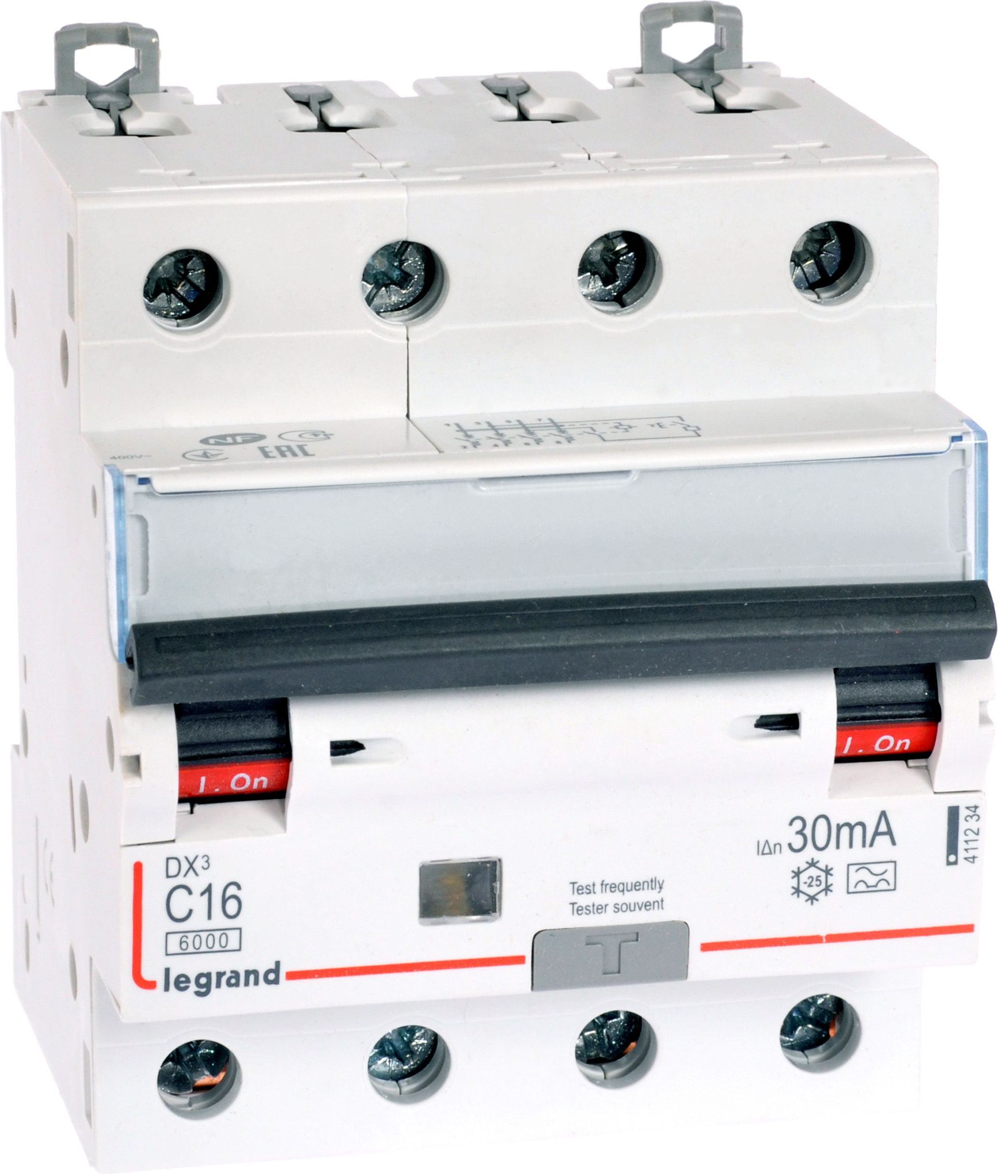 Legrand Wyłącznik różnicowo-nadprądowy 4P 16A C 0,03A typ A P314 DX3 (411234)