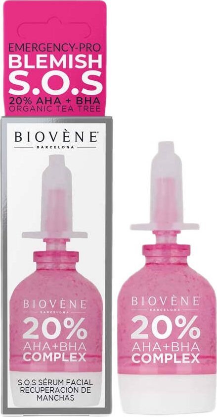 Biovene Biovene Blemish S.O.S serum z kompleksem kwasów AHA+BHA 10ml