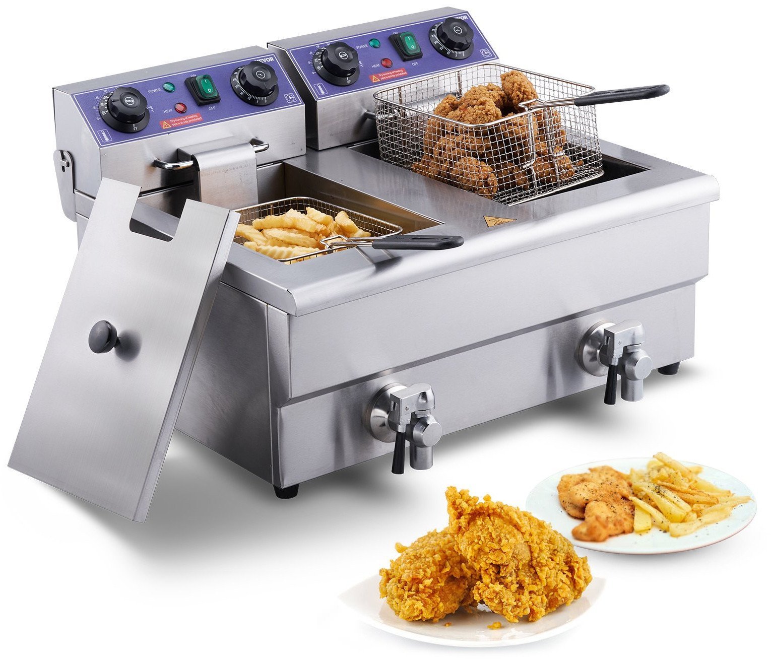 Przemysłowa elektryczna frytkownica 6000W