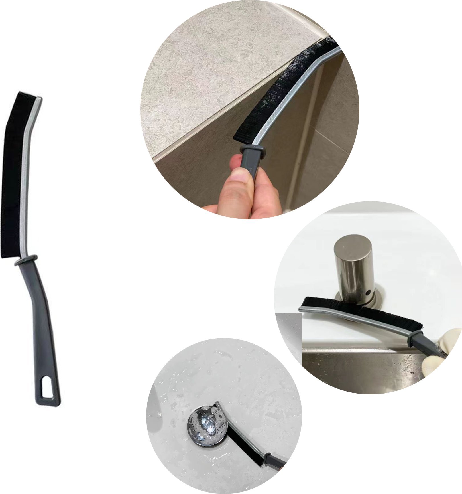 SHOPUJ.PL SZTYWNA SZCZOTKA DO SZCZELIN WIELOFUNKCYJNA ŁAZIENKA OKNA