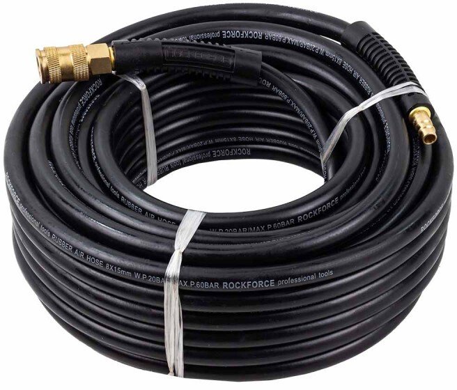 WĄŻ GUMOWY ZBROJONY POWIETRZA CIŚNIENIOWY 8x15xmm20m 20BAR