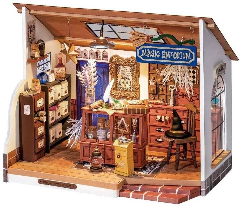 Składany Drewniany Model LED Magiczne emporium...