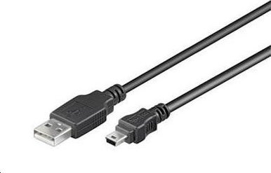 Kabel USB PremiumCord USB-A - miniUSB Czarny (ku2m02a)
