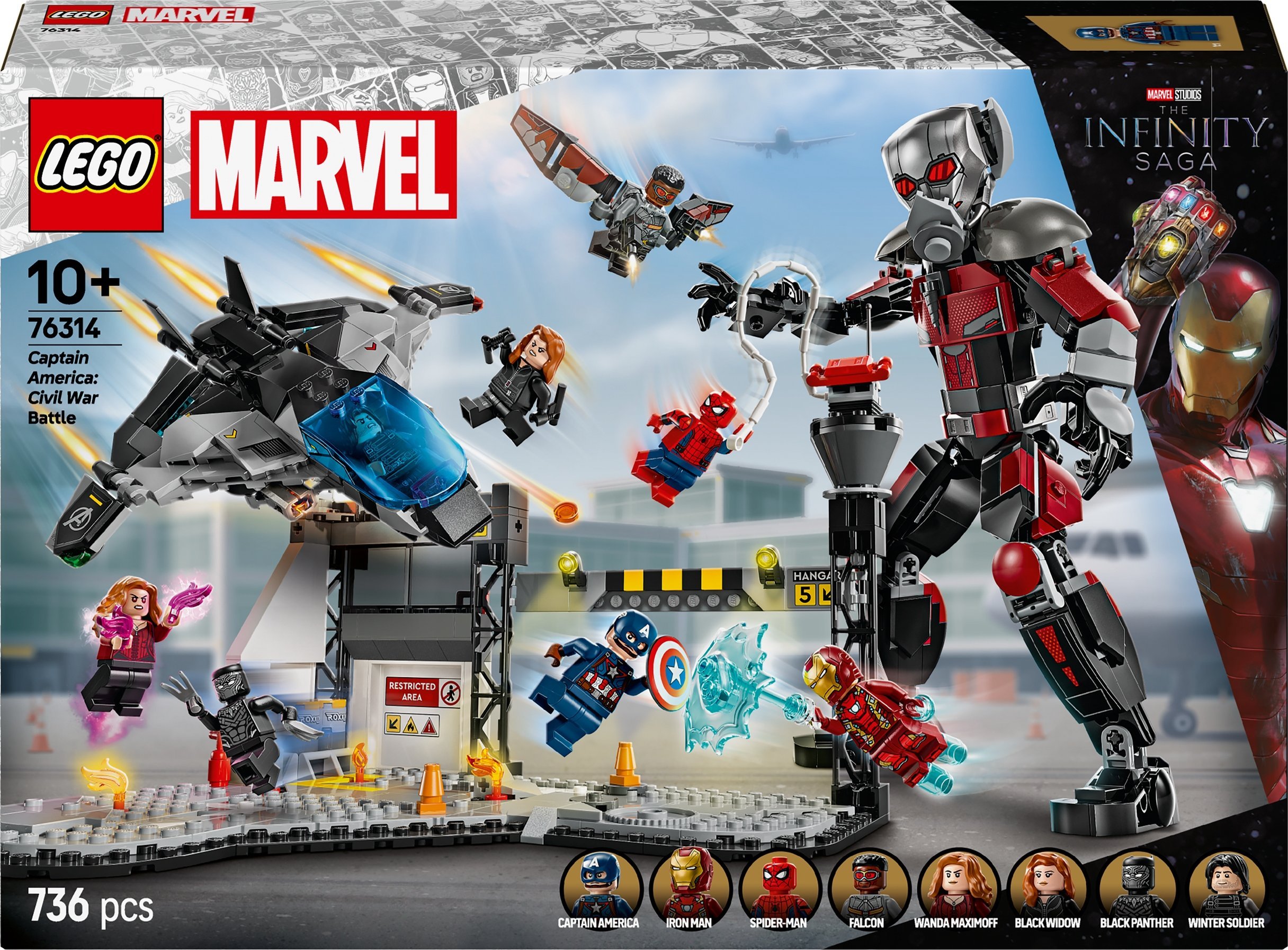 LEGO Marvel Kapitan Ameryka: Wojna bohaterów — bitwa (76314)