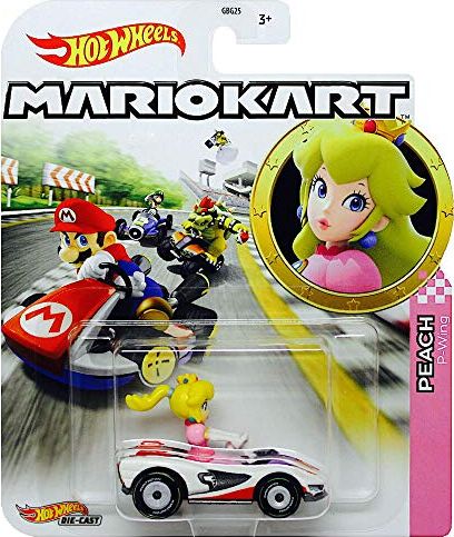 Mattel Samochodzik Hot Wheels Die-Cast Mario Kart dla dzieci (3+) Peach P-Wing GBG25 Nintendo