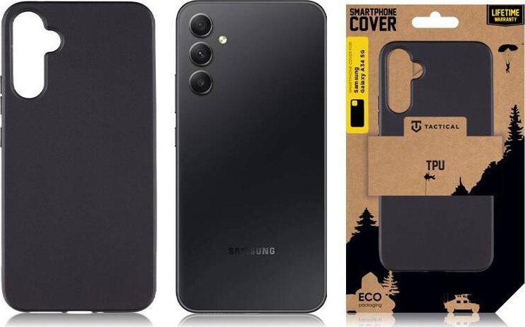 Tactical TPU Cover for Samsung Galaxy A34 5G Black standard