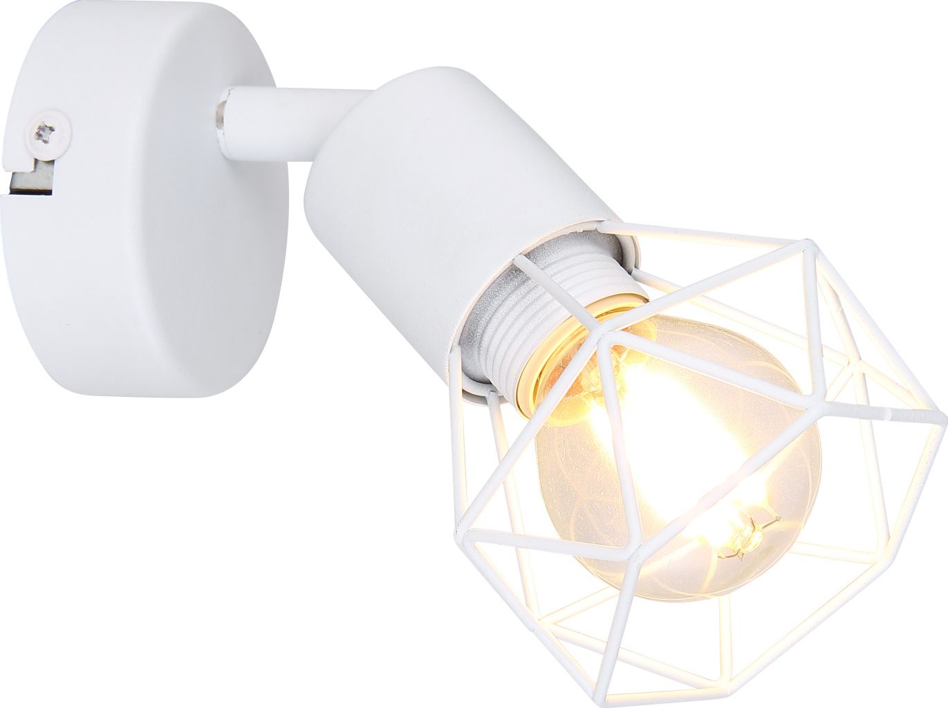 Kinkiet Globo Kinkiet ścienny do sypialni biały Globo XARA I 54802W-1