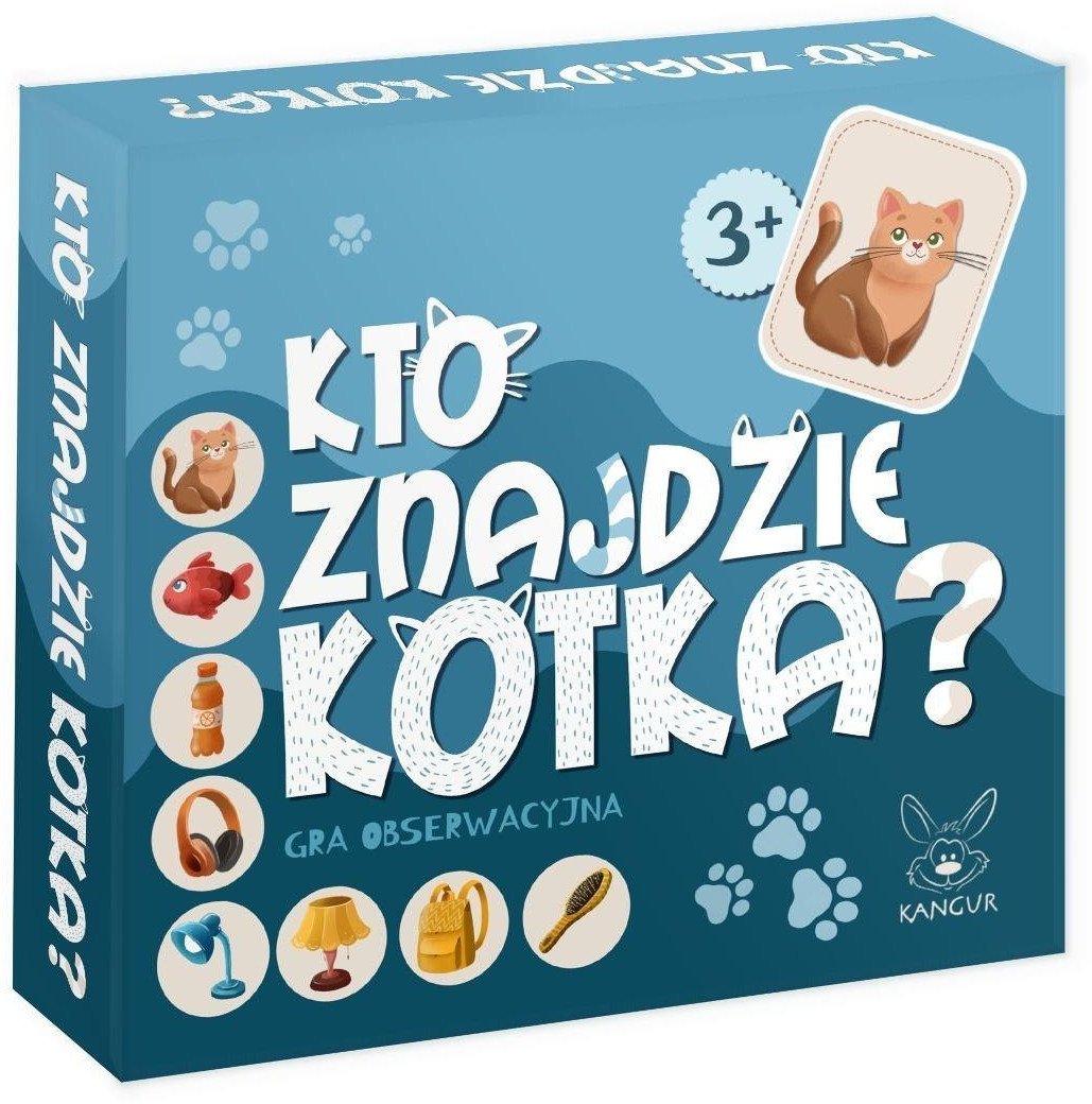 Kto znajdzie KOTKA? Gra obserwacyjna 3+