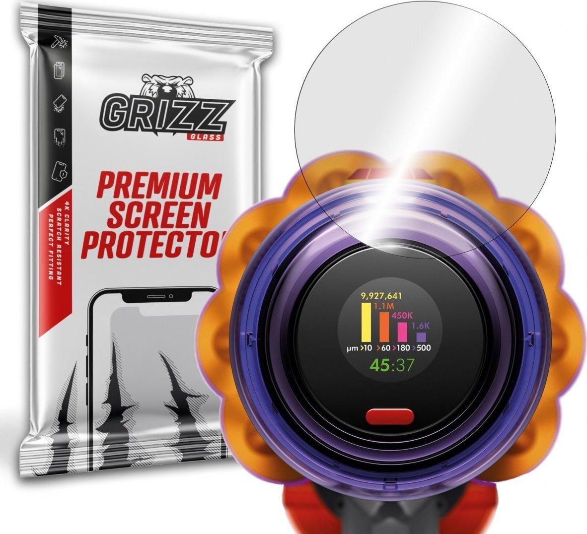 GrizzGlass Szkło hybrydowe Grizz Dyson V12 Detect Slim Absolute