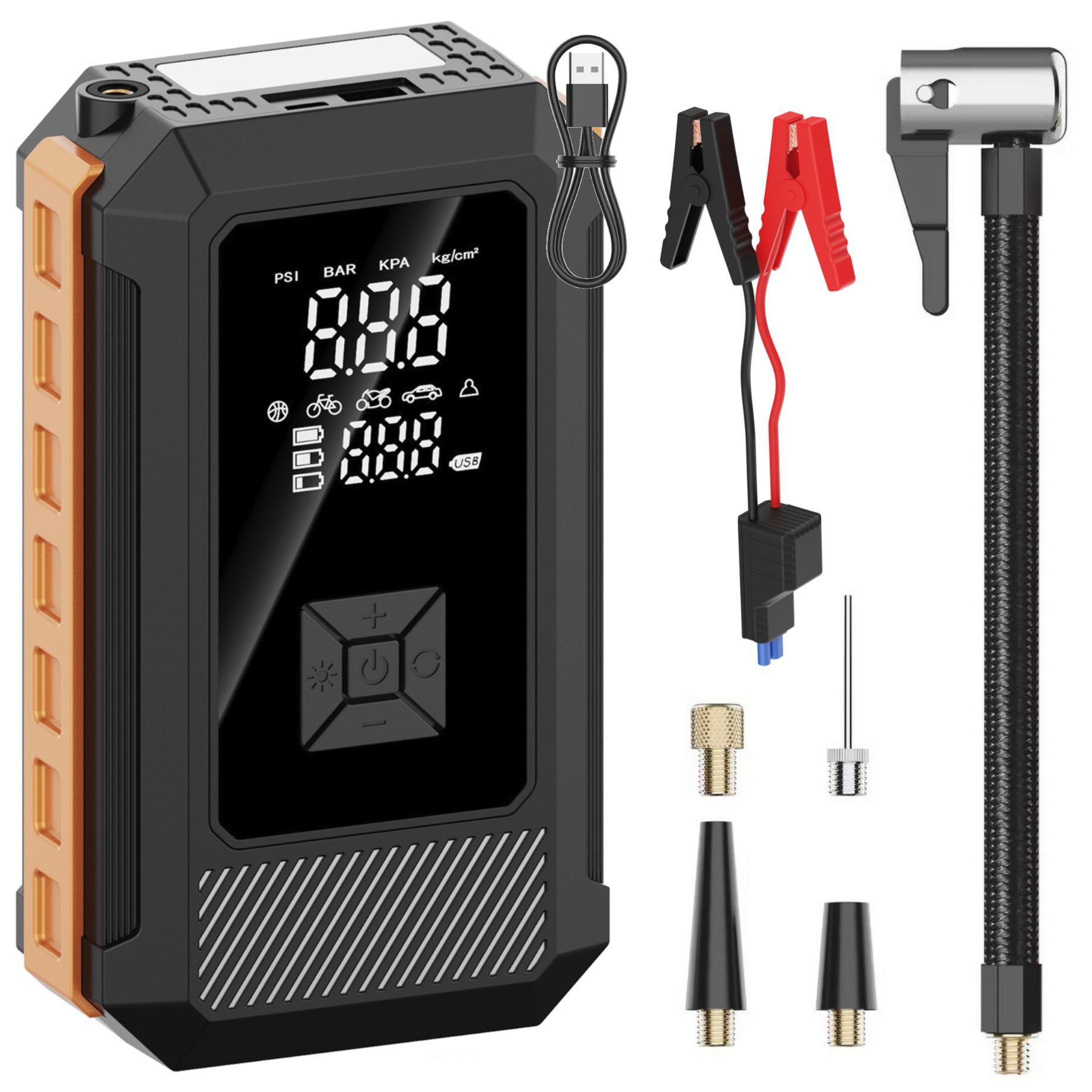 Kompresor samochodowy Platinet PMPBTP Power Bank 8000mAh car jump starter kompresor 800A 25L/min