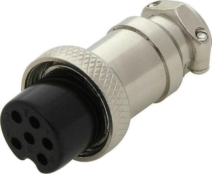 WTYK MIKROFONOWY DIN 6 NA PRZEWÓD DO CB RADIA 6PIN