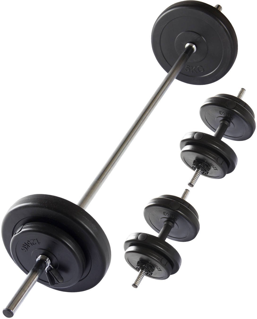 VIRTUFIT ZESTAW HANTLI REGULOWANYCH Z GRYFEM ŁĄCZĄCYM 30,5 KG