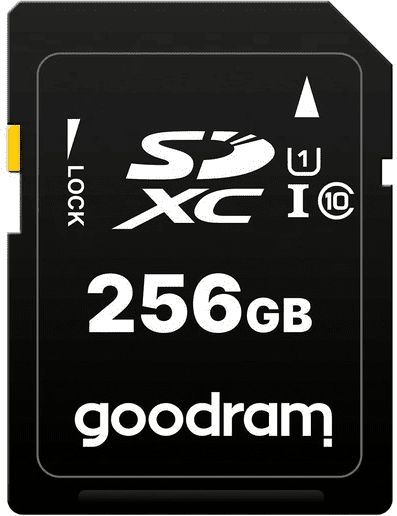 Karta GoodRam S1A0 SDXC 256 GB Class 10 UHS-I/U1 V30 (S1A0-2560R12)