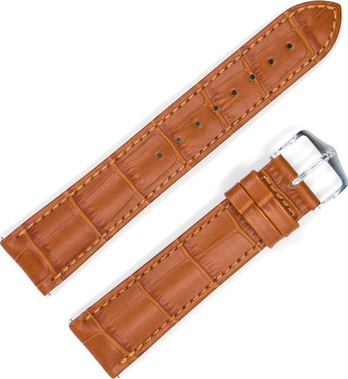 Hirsch Skórzany wodoodporny pasek do zegarka 20 mm HIRSCH Duke 01028075-2-20