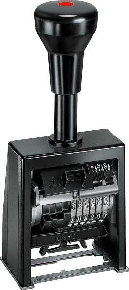 Reiner Numerator 6 cyfrowy plastikowy czarny