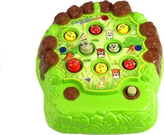 LeanToys Gra Zręcznościowa Uderzanie Bobrów Młoteczkiem