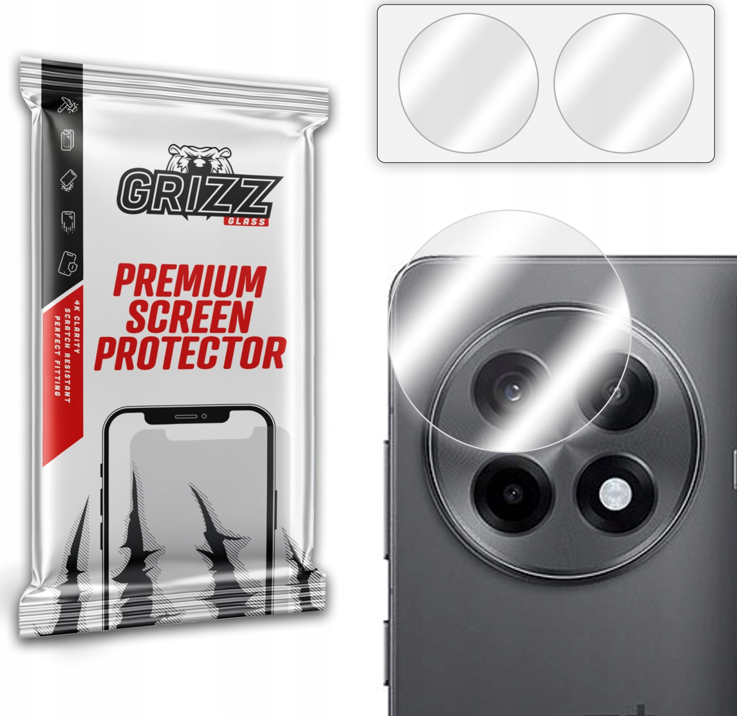Szkło na aparat GrizzGlass HybridGlass Camera do OnePlus Ace 5