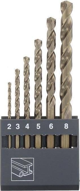 Wiertło Abraboro Z.HSS-Co DIN338 KOB. 6SZT,FI2-3-4-5-6-8MM - AB14190610