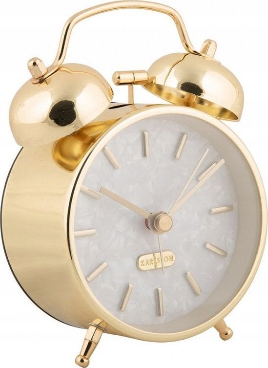 Karlsson Budzik retro PEARL GLOW, Ø 8 cm