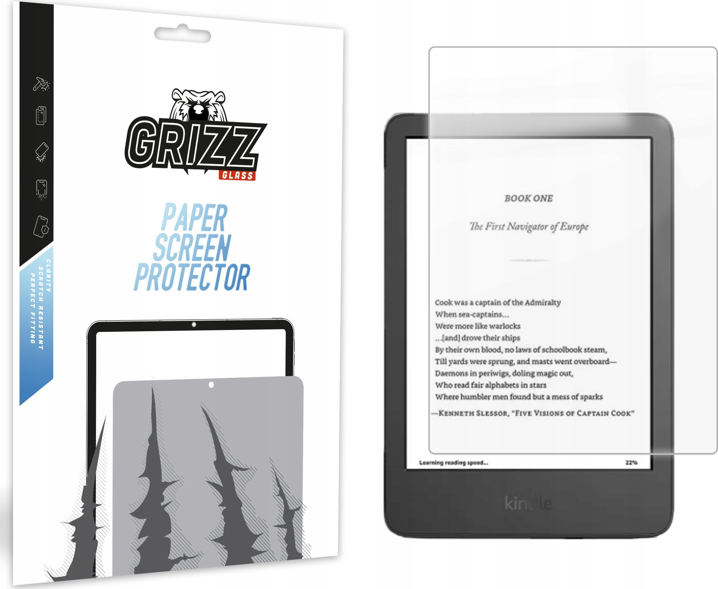 Folia matowa GrizzGlass PaperScreen do Amazon Kindle 6" 2024