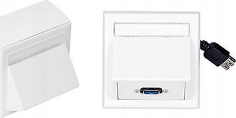 VivoLink Vivolink WI221185 gniazdko elektryczne USB Biały