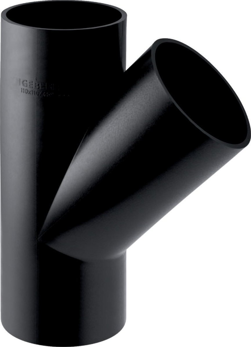 Geberit Trójnik PE skośny 45st. d90/50