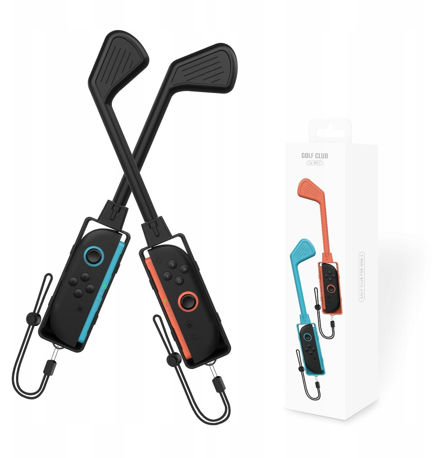 2x Kij Kijek Do Golfa Golf Na Joy-con Do Nintendo Switch 2 Do Mario Golf / 2x Czarny / Jys-ns2265