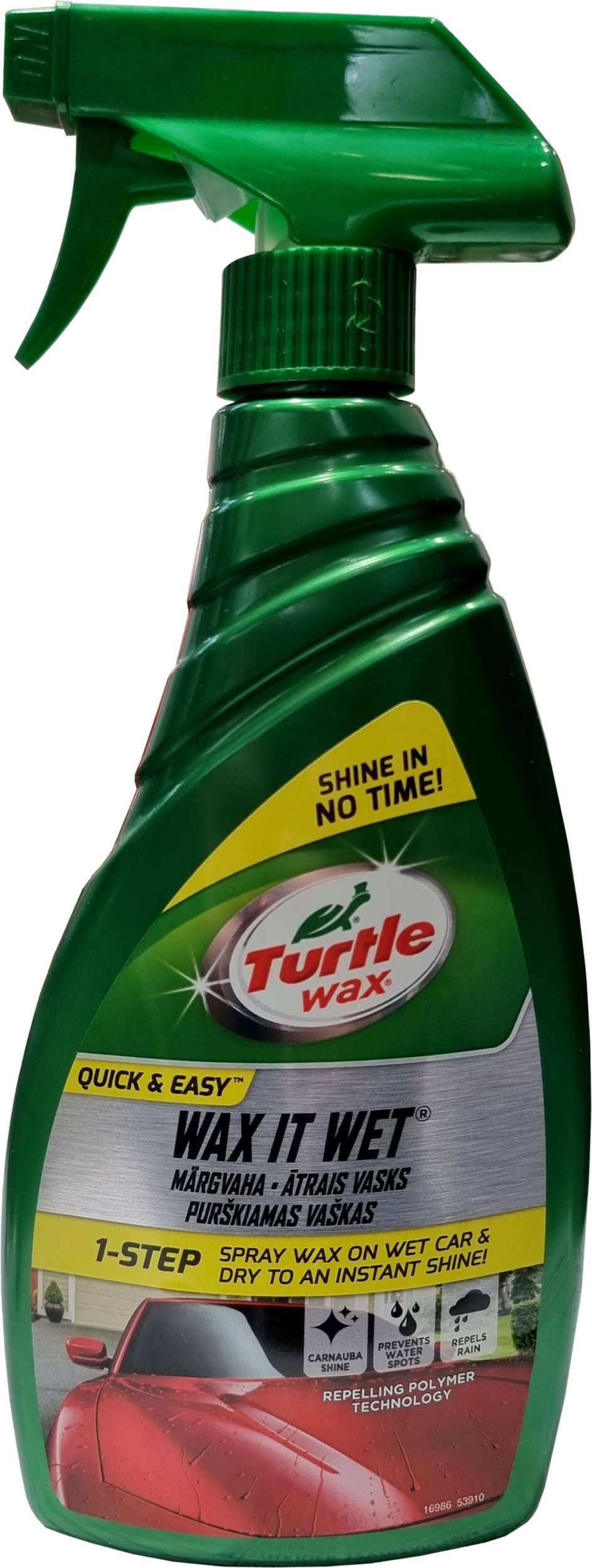 Car body wax TURTLE WAX, spray, 500 ml