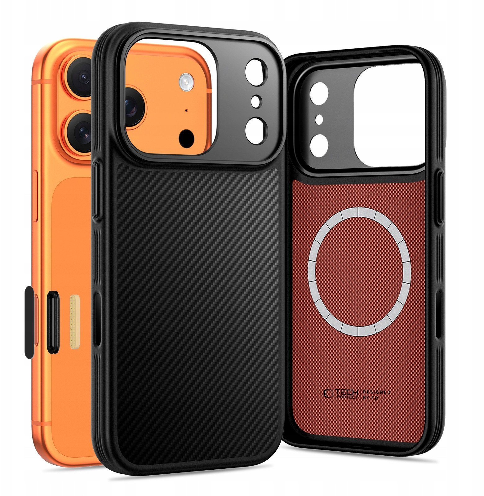 Etui Tech-Protect Flexair Kevlar Aramid Magsafe iPhone 17 Pro Black