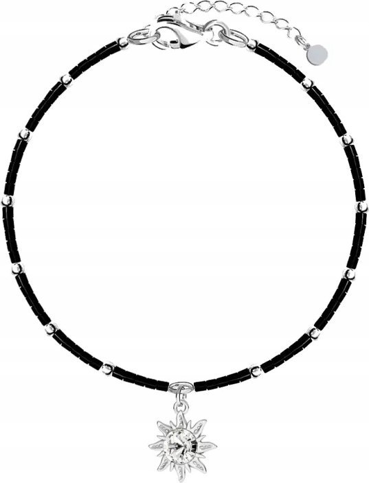 Radziszewska Jewellery Srebrna Bransoletka na nogę Słońce