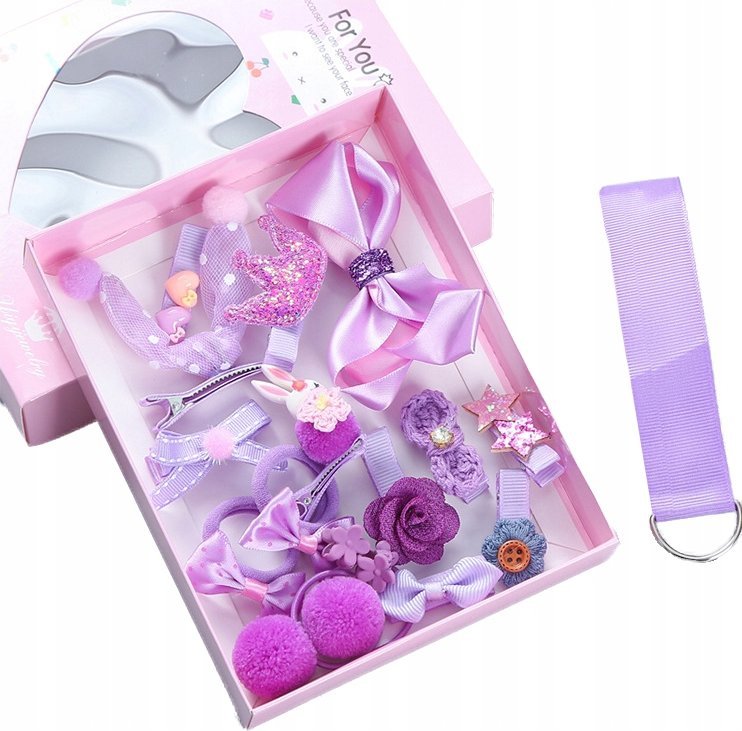 Korbi ZESTAW DZIEWCZYNKI GUMKI WŁOSÓW SPINKI PREZENT 6