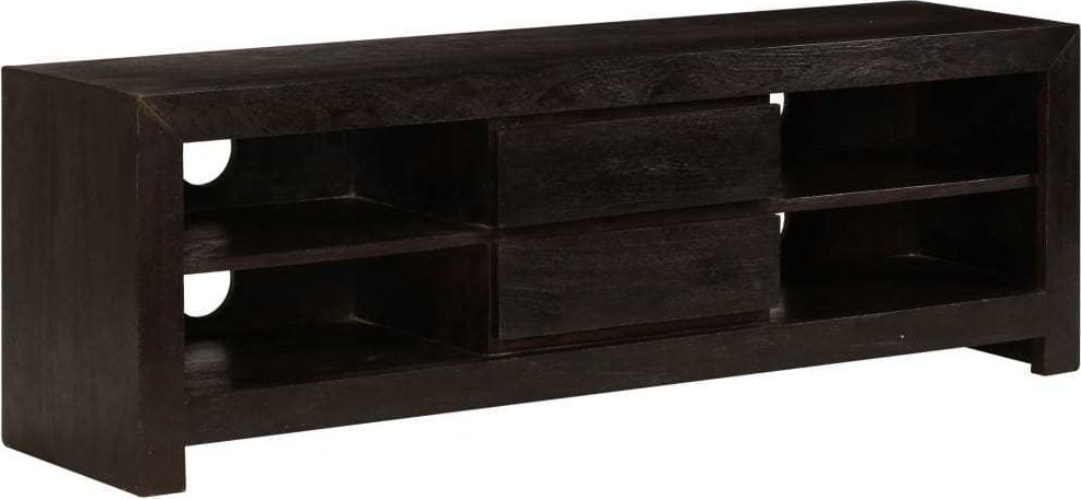 vidaXL Szafka pod TV, drewno akacjowe, 120 x 30 x 40 cm, ciemnobrązowa