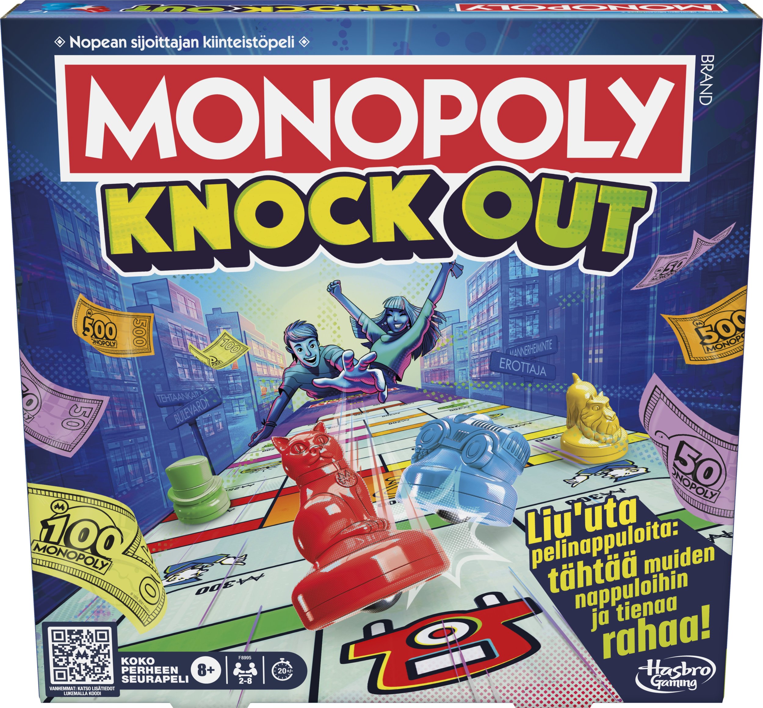 Monopoly Boardgame Knockout (In Finnish lang.)