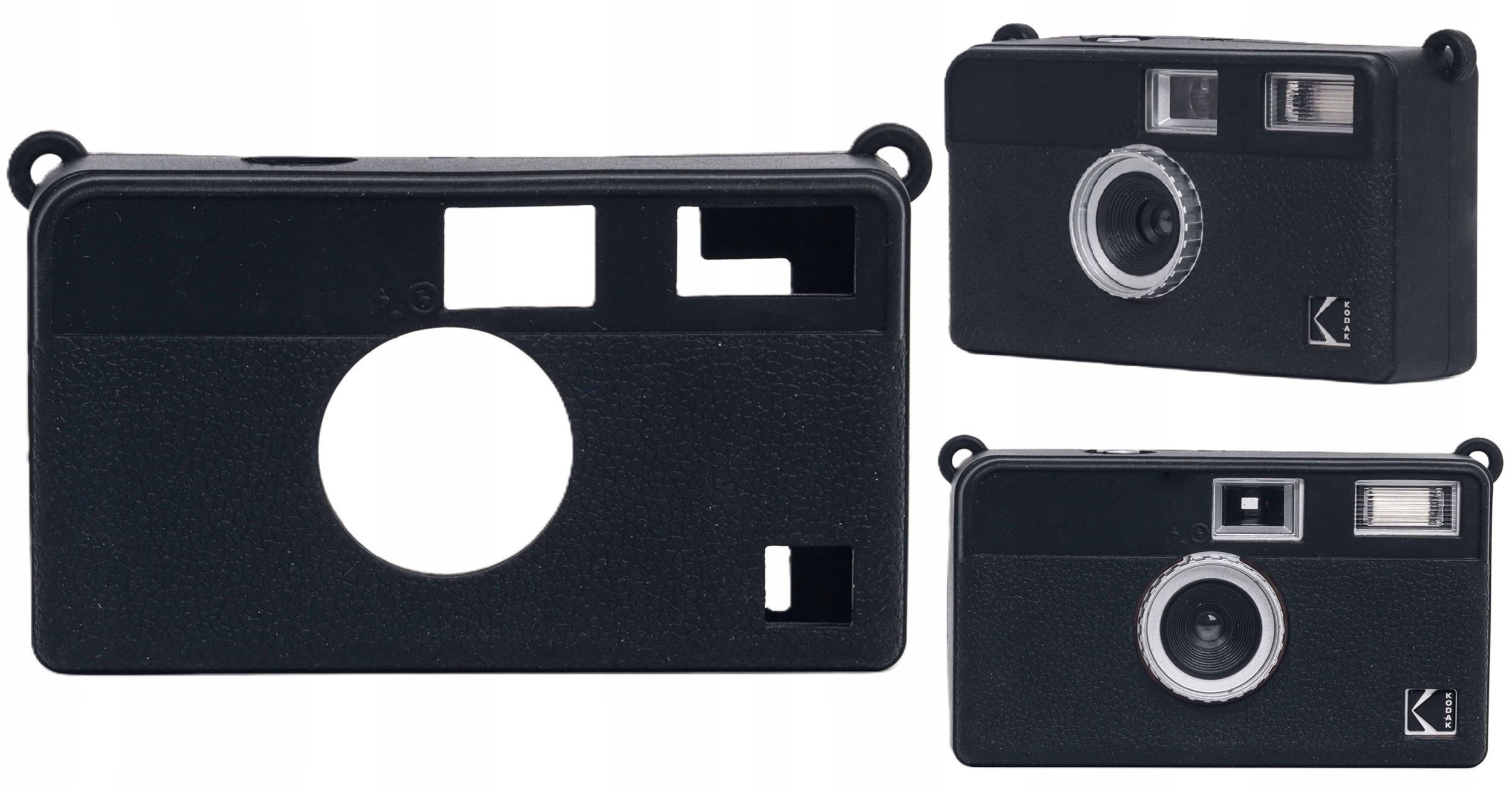 Futerał Etui Pokrowiec Case Silikon Kodak Ektar / H35 / H35n / Ultra F9 / Czarny