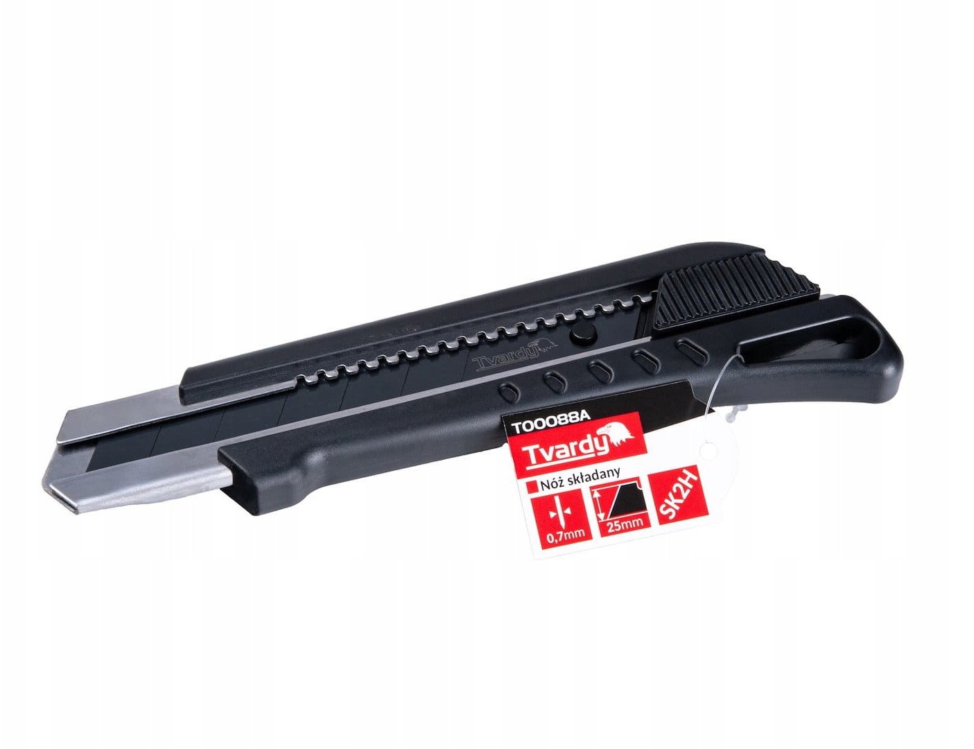 Nożyk do tapet 125x25x0.7mm SK2H TVARDY – kartonik wystawowy (9/54)