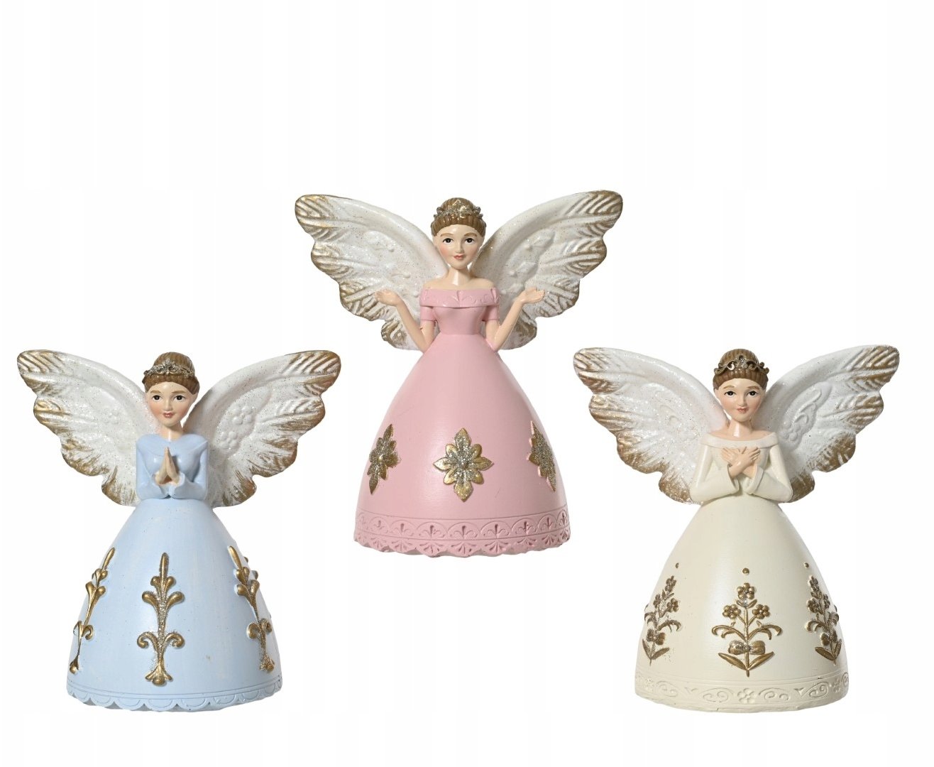 Figurka świąteczna Aniołek tworzywo sztuczne różne kolory 14cm 1szt