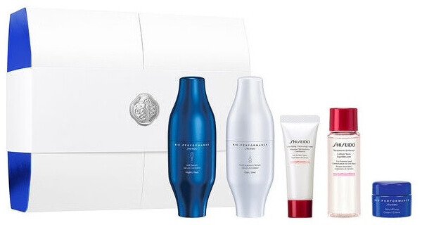 Shiseido Bio-Performance Skin Filler Deluxe zestaw serum do twarzy 2x30ml + pianka oczyszczająca do twarzy 15ml + lotion do
